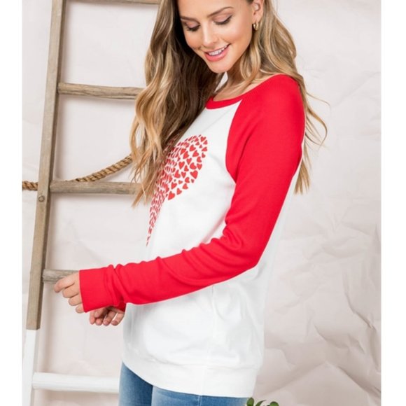 SOLD OUT 19432 Raglan Heart Tee - Picture 3 of 4